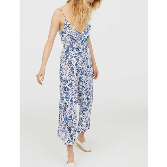wide leg ankle length jumpsuit